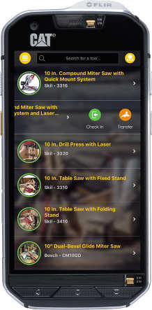 Construction Tool Inventory App CAT s60