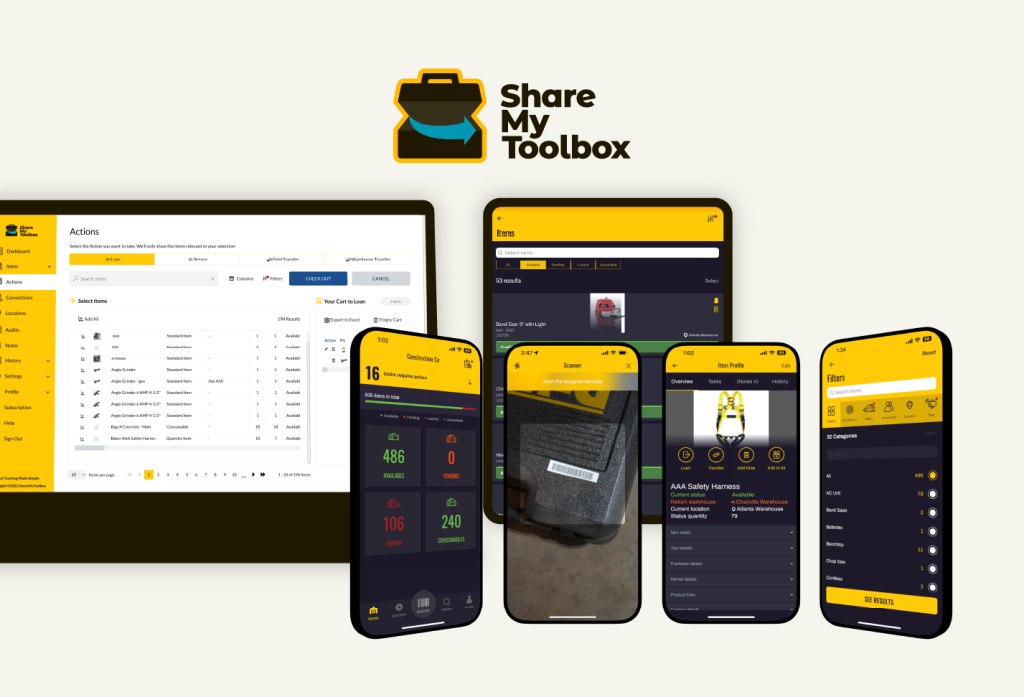 ShareMyToolbox on devices