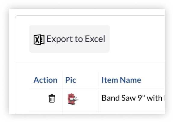 ShareMyToolbox Excel Export