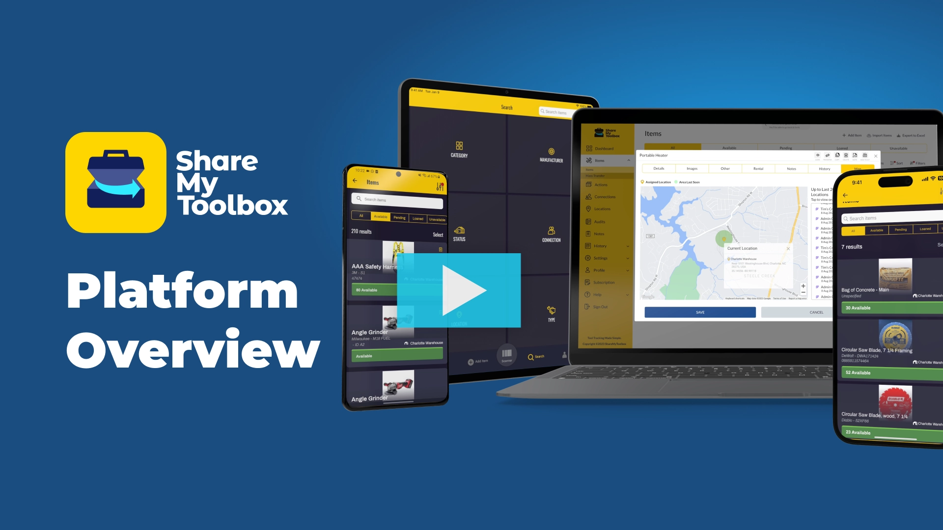 Watch the ShareMyToolbox Overview Video about Tool Tracking. 