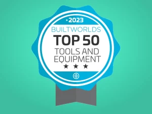 2023 BuiltWorks Top 50 Tools and Equipment Badge for ShareMyToolbox