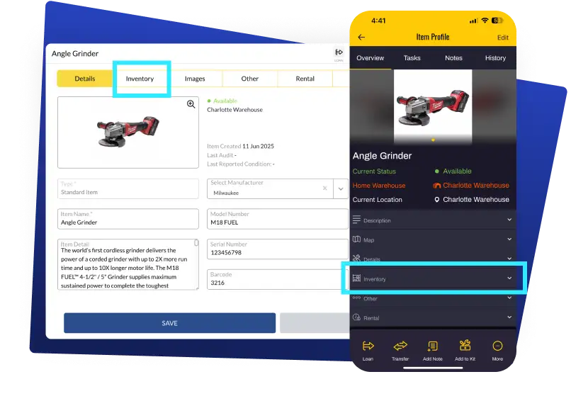 new multi-location inventory tab